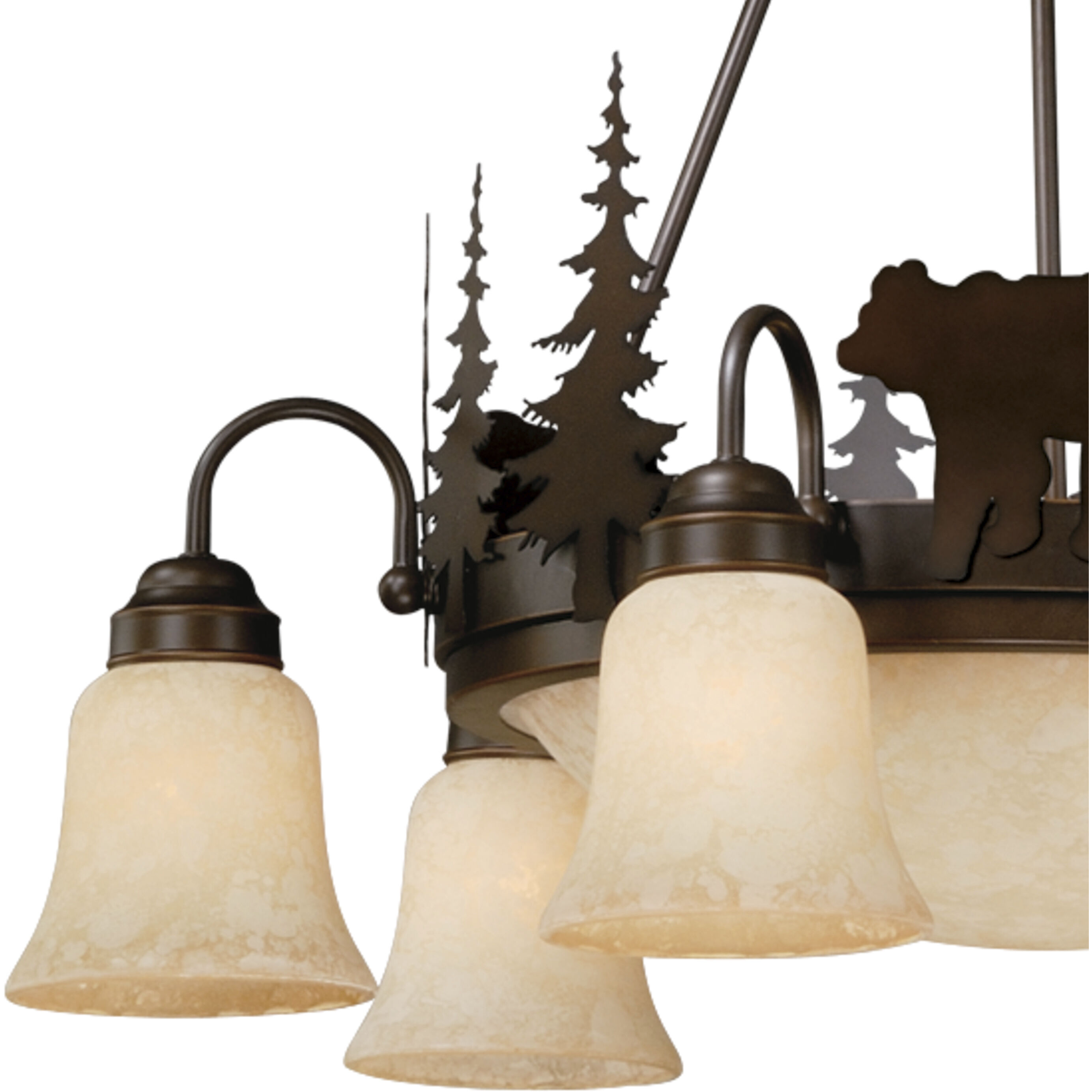 Bozeman LED 28.5 inch Burnished Bronze Chandelier Ceiling Light