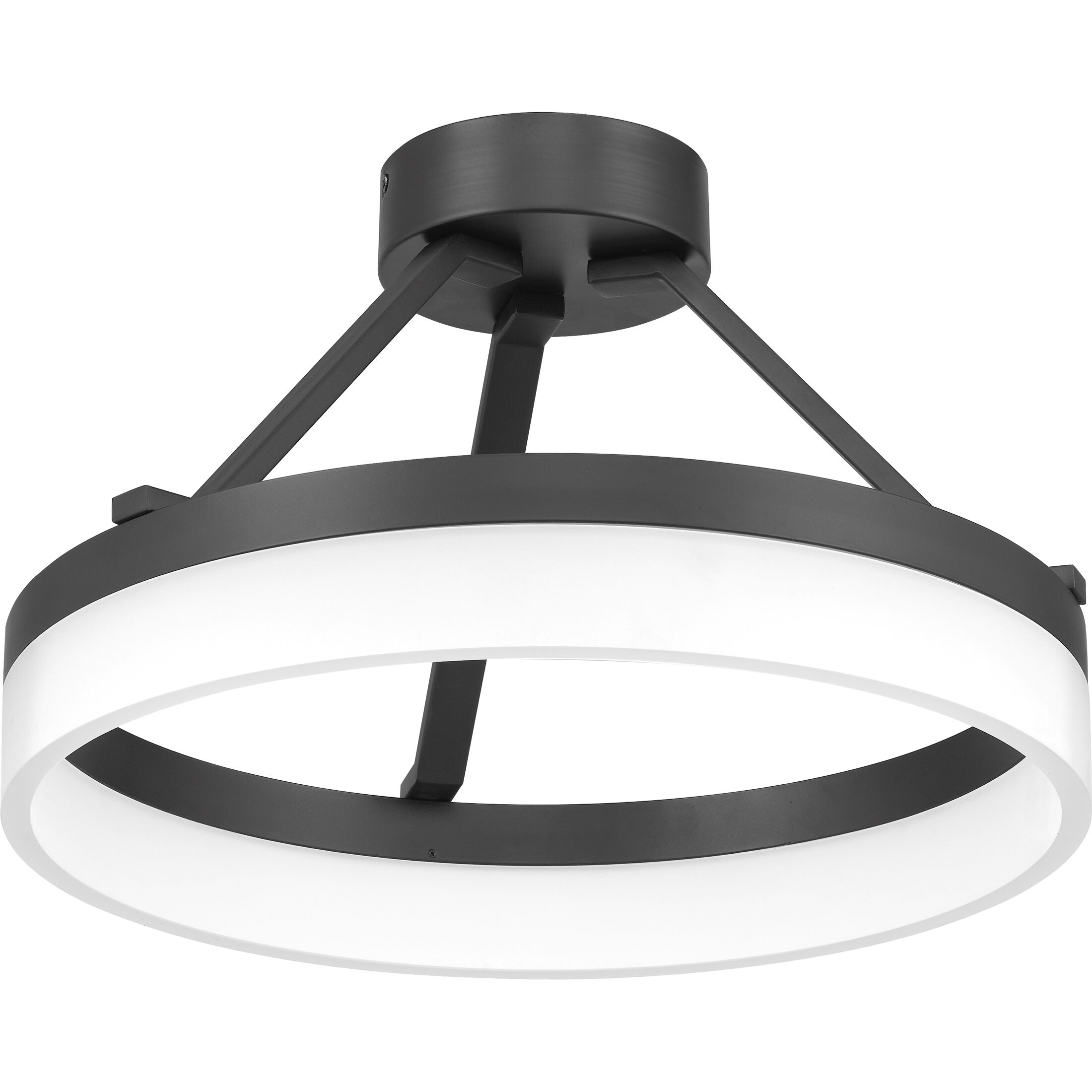 Cohen LED 16 inch Oil Rubbed Bronze Semi-Flush Mount Ceiling Light