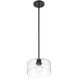 Vibrato 1 Light 9.75 inch Matte Black Pendant Ceiling Light