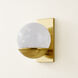 Cleo 1 Light 7.5 inch Aged Brass Wall Sconce Wall Light