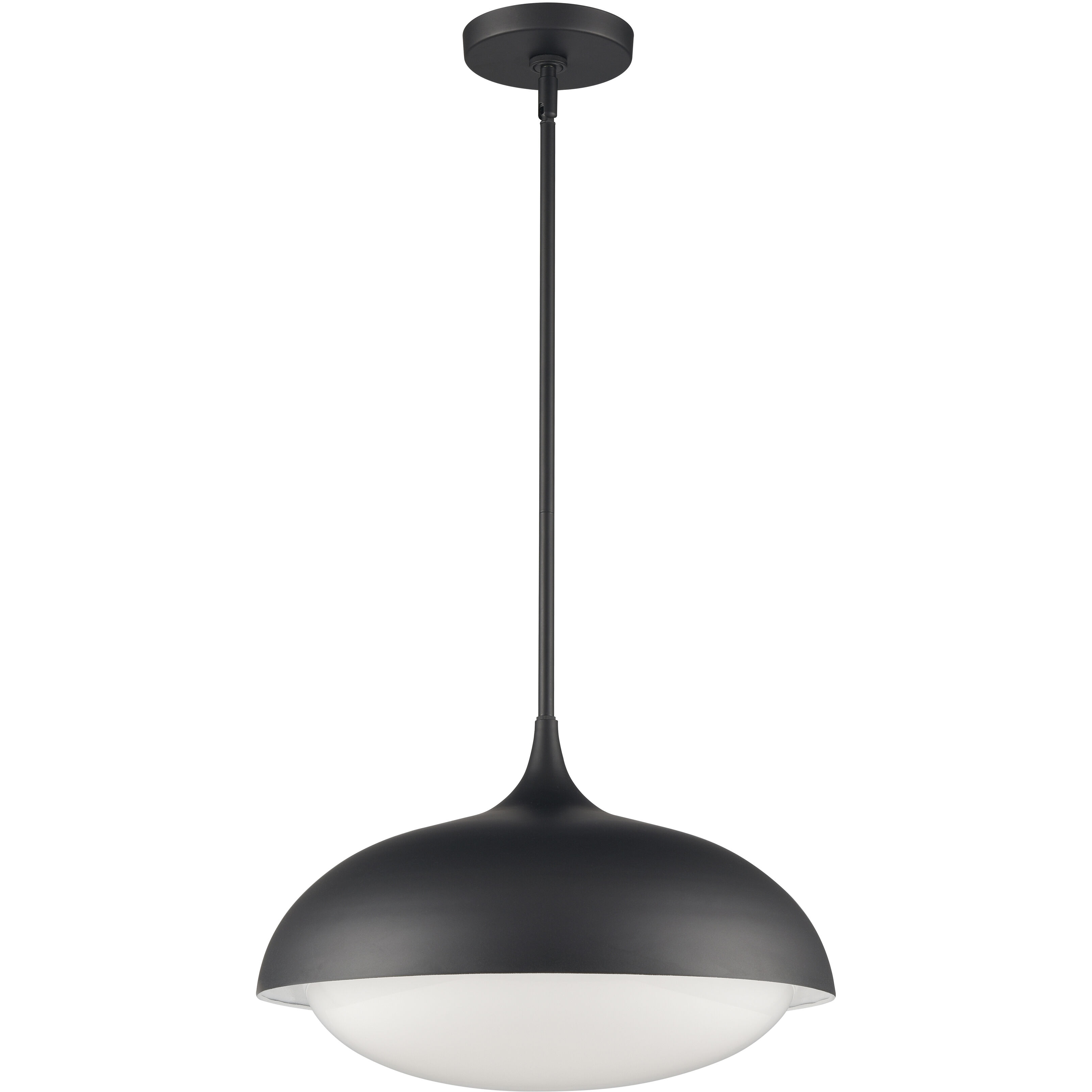 Alice 1 Light 16 inch Matte Black Pendant Ceiling Light