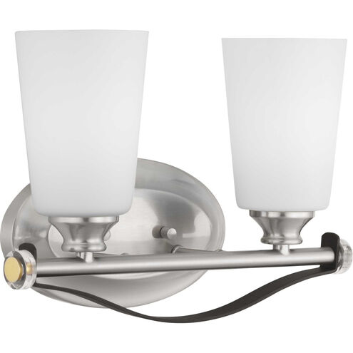 Nealy 2 Light 13.5 inch Brushed Nickel Bath Vanity Wall Light