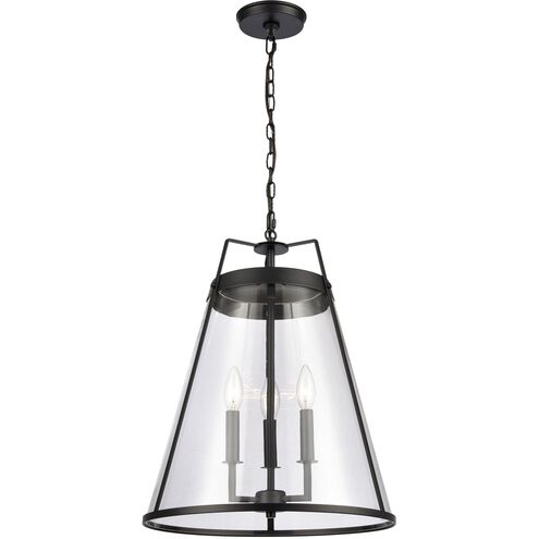 Judy 3 Light 16 inch Matte Black Pendant Ceiling Light