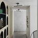 Copenhagen 2 Light 5.13 inch Black Semi-Flush Ceiling Light