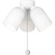 Emile LED Matte White Fan Light Kit