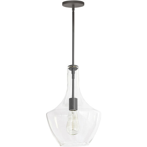 Petalite 1 Light 10.25 inch Matte Black Pendant Ceiling Light