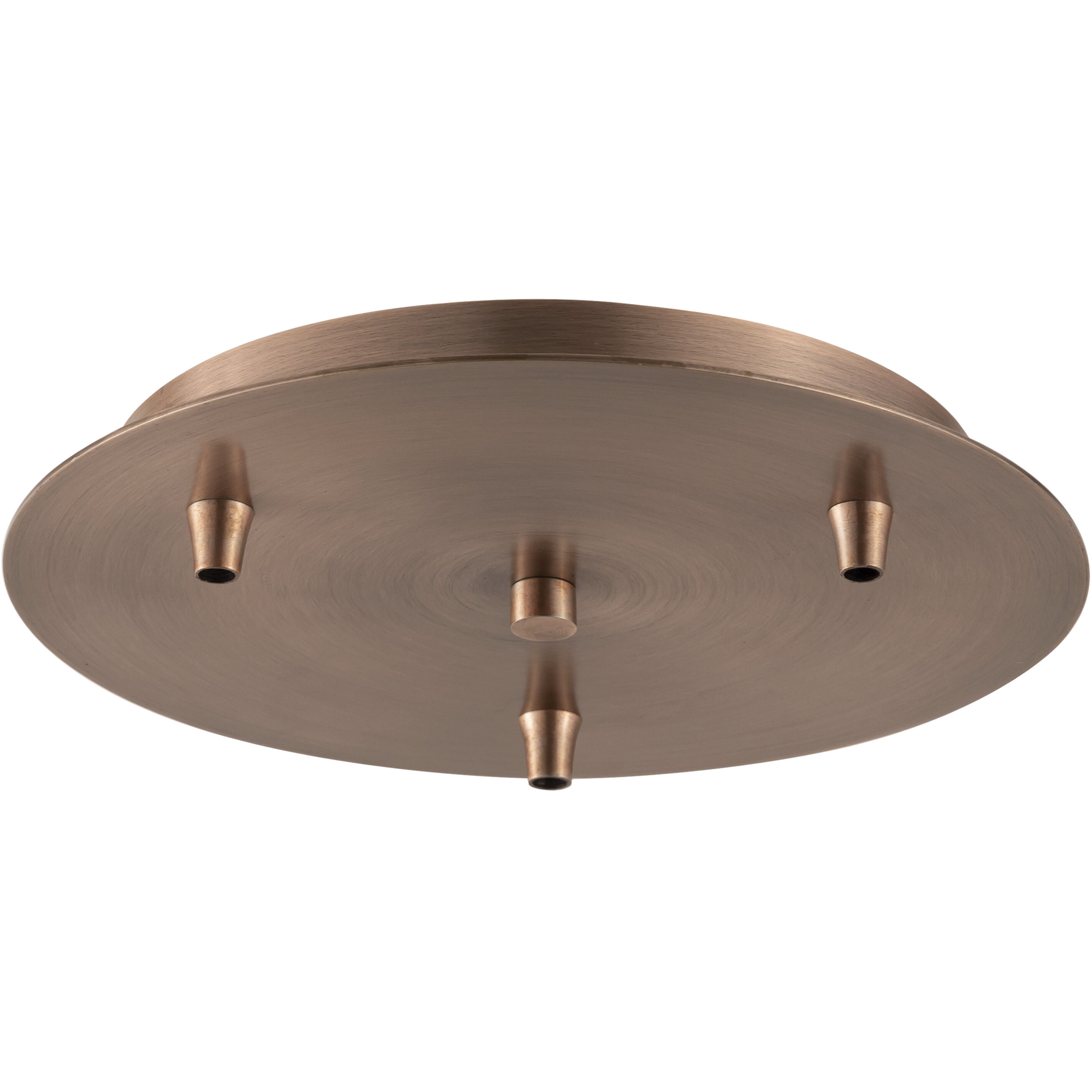 Custom Cord Antique Copper Multi Port Canopy, Round