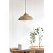 Coastal Living Surfside 1 Light 15 inch Natural Pendant Ceiling Light