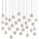 Finhorn 30 Light 54 inch Silver Multi-Drop Pendant Ceiling Light