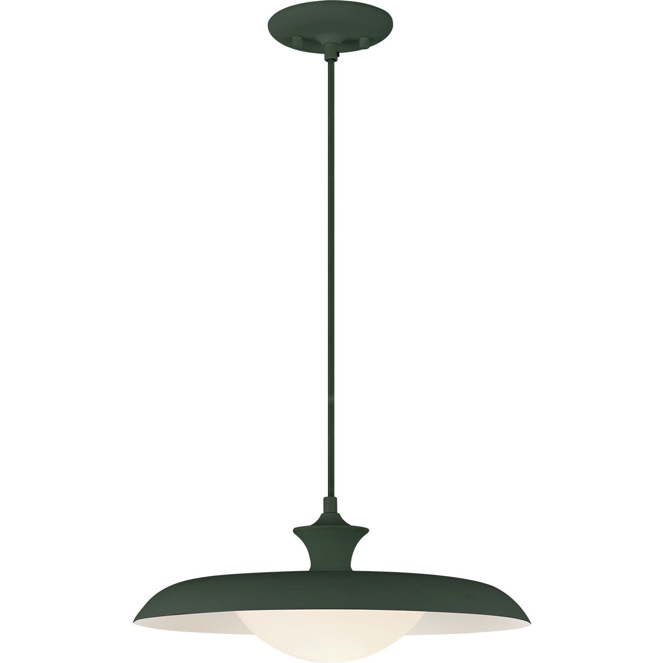 Alora Mood Minori Pendant Ceiling Light in Pine Green