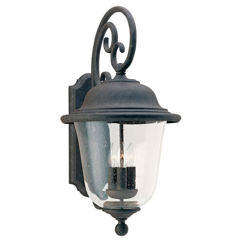 Trafalgar 3 Light 23.5 inch Oxidized Bronze Outdoor Wall Lantern