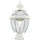 Monterey 1 Light 17 inch White Outdoor Post Top Lantern