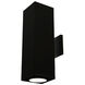 Cube Arch LED 5 inch Black Sconce Wall Light in 25, 2700K, 90, F-33 Degrees, A - Away fr wall
