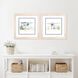 Florals Collection Blue Framed Art