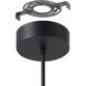 Alfie LED 20 inch Textured Black Chandelier Ceiling Light