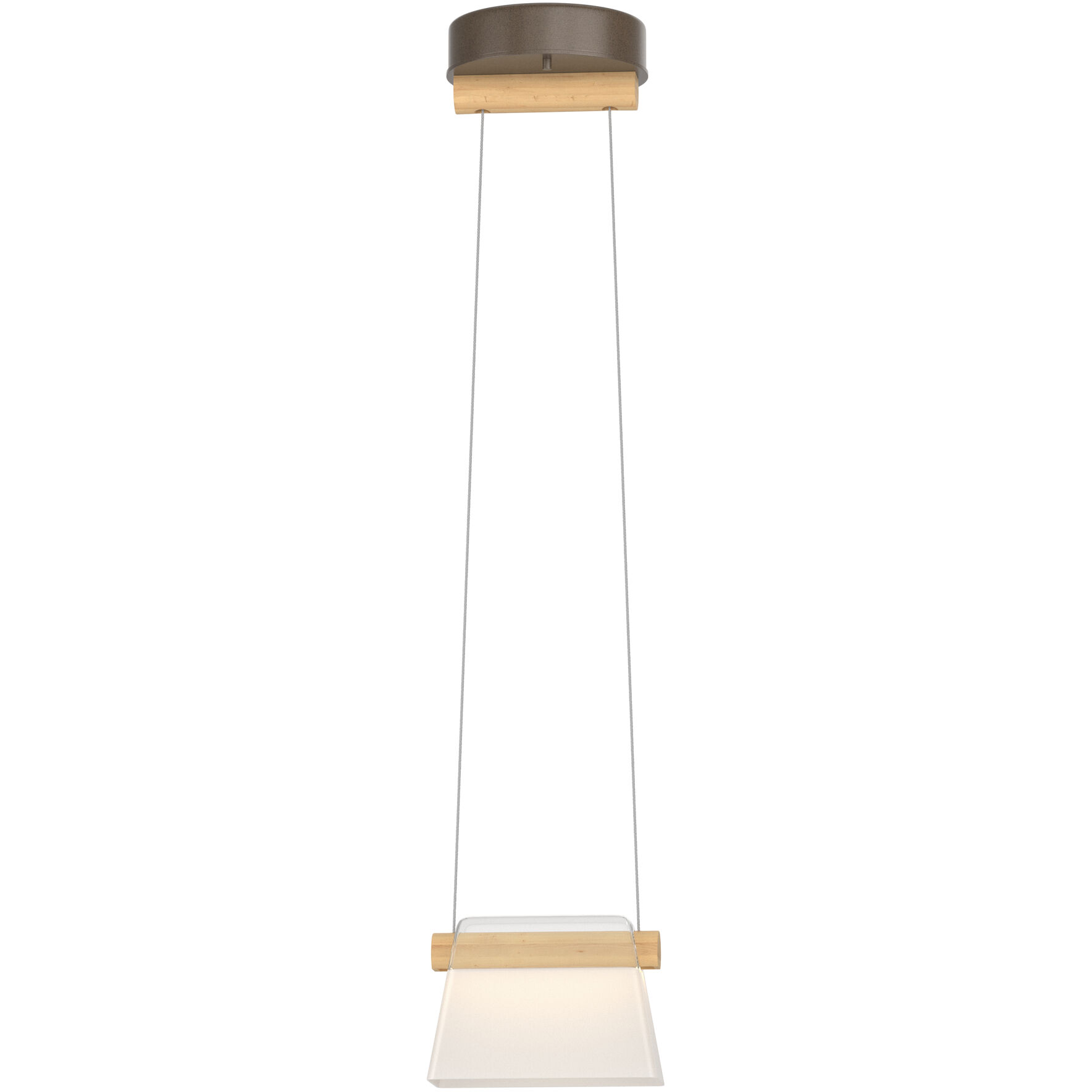 Cowbell LED 6.3 inch White Mini Pendant Ceiling Light in Clear with Frost