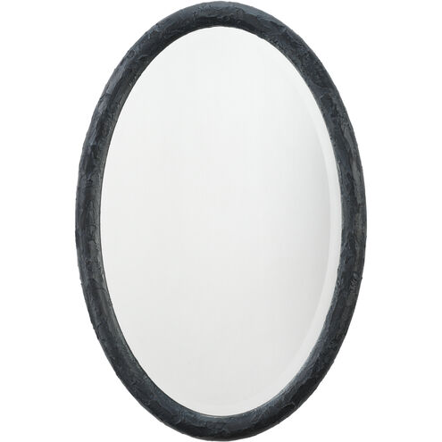 Ovation 36 X 24 inch Textured Charcoal Resin Wall Mirror