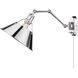 Orwell 1 Light 10 inch Chrome Articulating Wall Sconce Wall Light, Adjustable