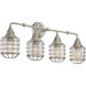 Connell 4 Light 34 inch Satin Nickel Bathroom Vanity Light Wall Light