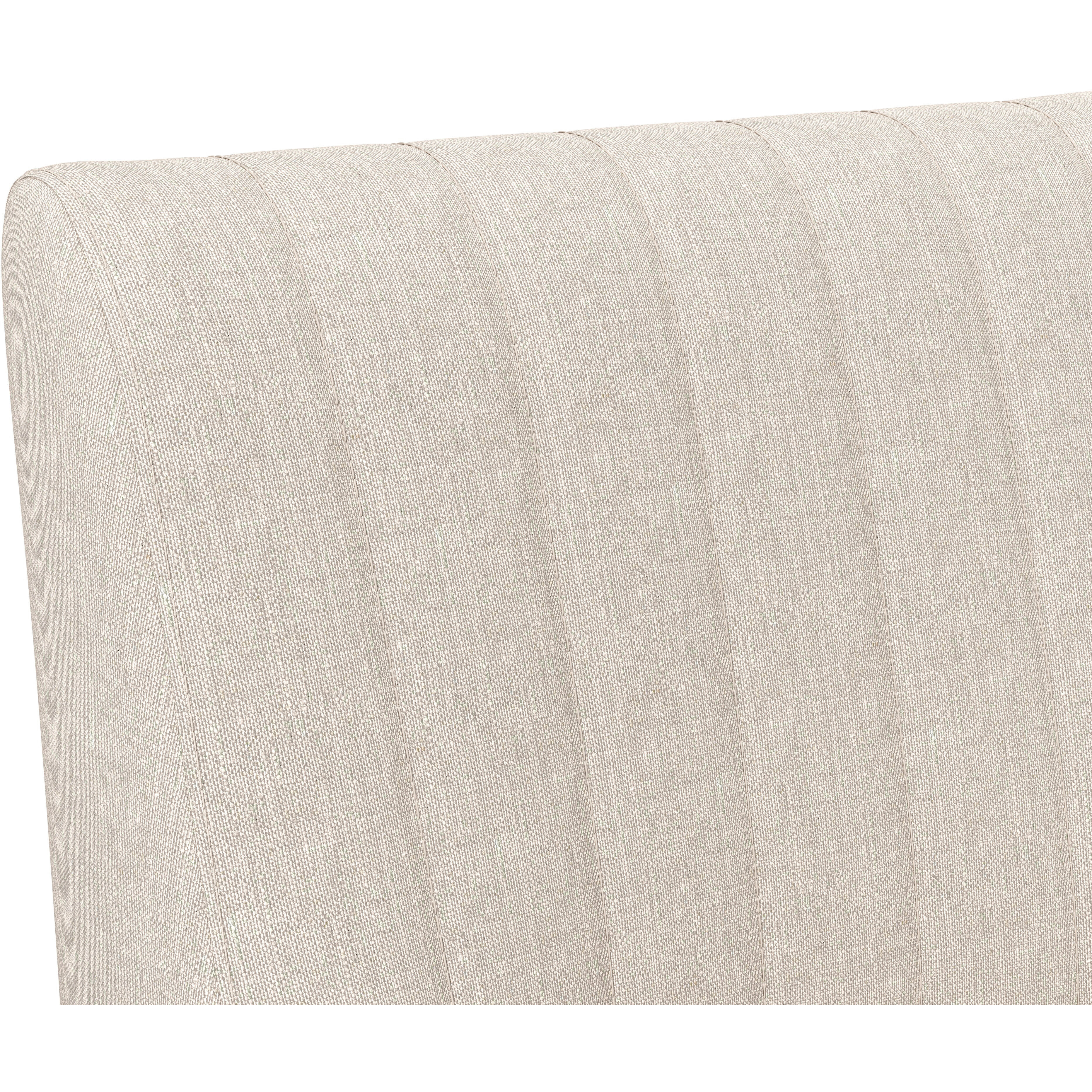 Halden Beige Linen Office Chair