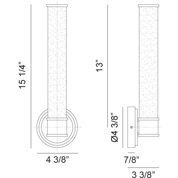 Steveston LED 4.38 inch Aged Gold Brass Bath Vanity Light Wall Light