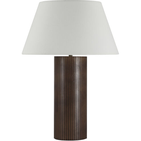 Sanya 26 inch 60.00 watt Dark Walnut Table Lamp Portable Light