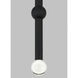 Sean Lavin Guyed LED Nightshade Black Pendant Ceiling Light, Integrated LED