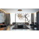 Santana LED 24 inch Brass Chandelier Ceiling Light
