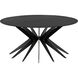 Spider 40 X 40 inch Matte Black Coffee Table