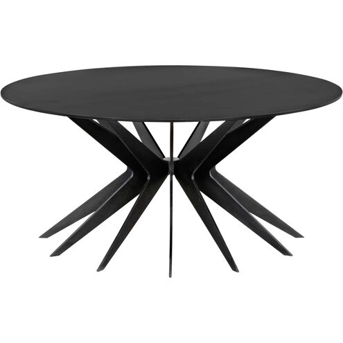 Spider 40 X 40 inch Matte Black Coffee Table