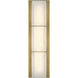 Gibraltar LED 18.25 inch Antique Brass Vanity Light Wall Light