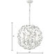 Circeo 4 Light 19 inch Antique White Chandelier Ceiling Light