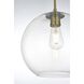 Baxter 1 Light 12 inch Satin Gold Pendant Ceiling Light