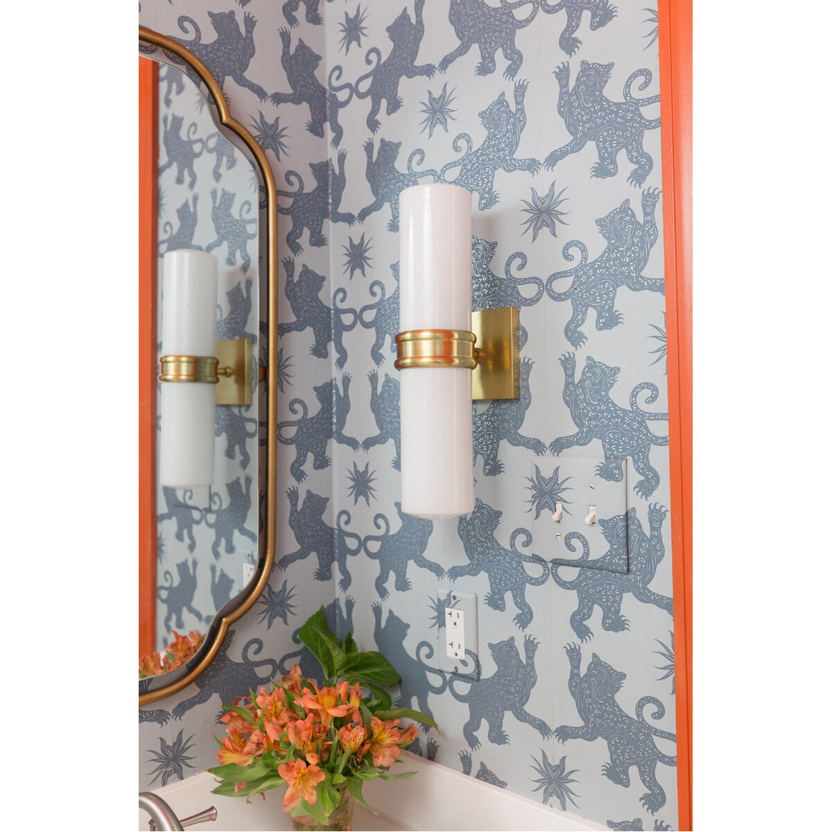 Natalie 2 Light 4 inch Aged Brass Wall Sconce Wall Light