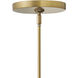 Palma LED 11 inch Heritage Brass Indoor Pendant Ceiling Light