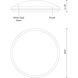 Malta LED 12 inch Brushed Gold Flush Mount Ceiling Light