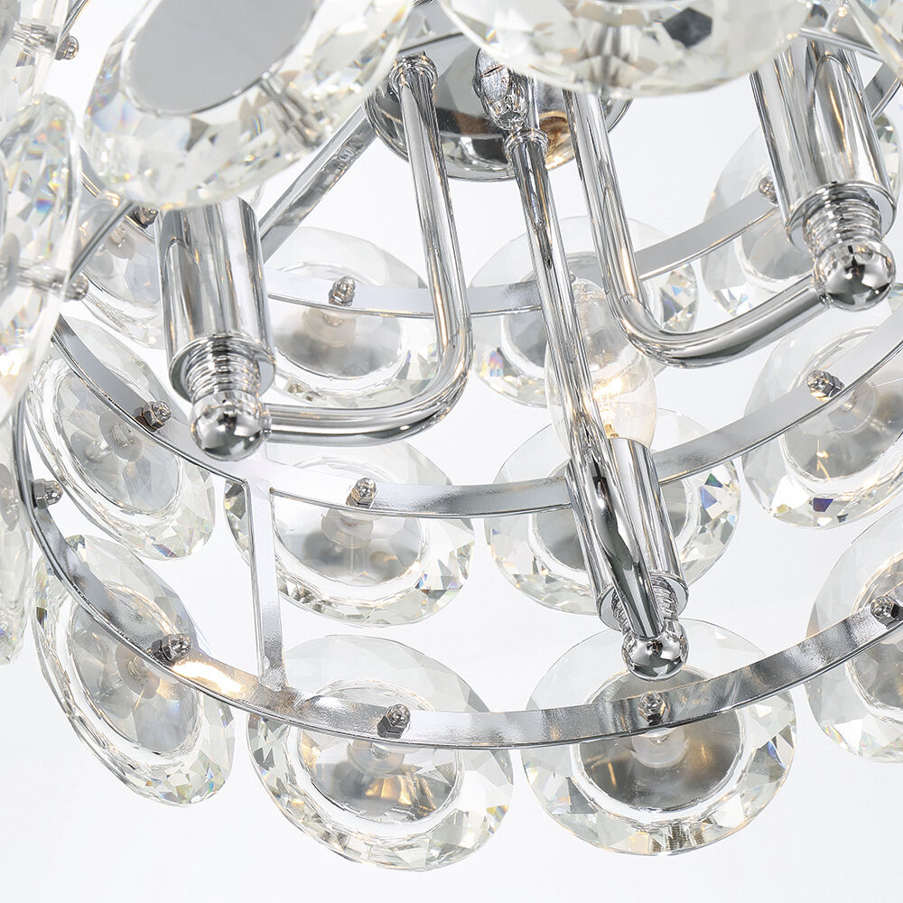 Perrene 8 Light 31.5 inch Chrome Chandelier Ceiling Light