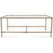 Benoit 46 X 18 inch Antique Gold Coffee Table