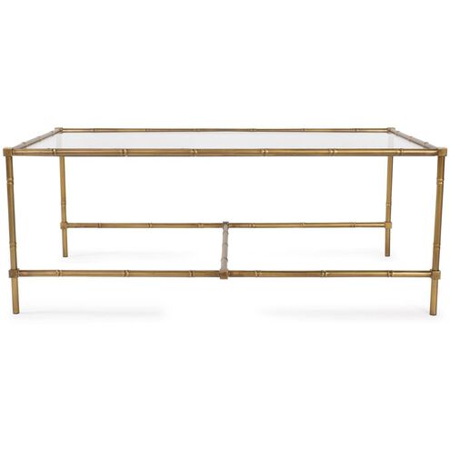 Benoit 46 X 18 inch Antique Gold Coffee Table