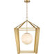 Shimmer 1 Light 20.5 inch Legacy Brass Pendant Ceiling Light