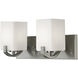 Madison 2 Light 16 inch Brushed Nickel Vanity Light Wall Light