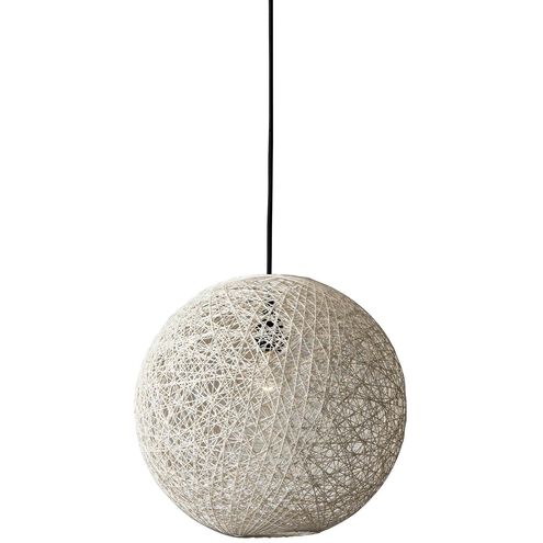 Havana 1 Light Cream Pendant Ceiling Light, Large