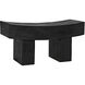 Bow Burnt Black Bench