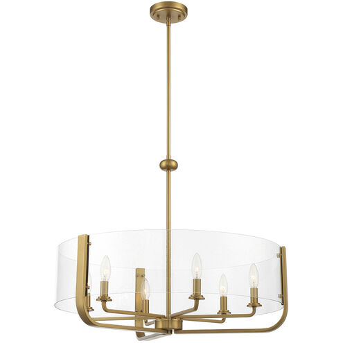 Campisi 6 Light 28 inch Gold Chandelier Ceiling Light