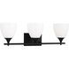 Drew & Jonathan Toffino 3 Light 26 inch Midnight Black Wall Bath Fixture Wall Light