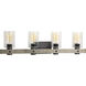 Camps Bay 4 Light 33 inch Graphite Bath Vanity Wall Light