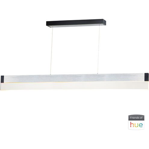 iBar LED 61.5 inch Brushed Aluminum Linear Pendant Ceiling Light