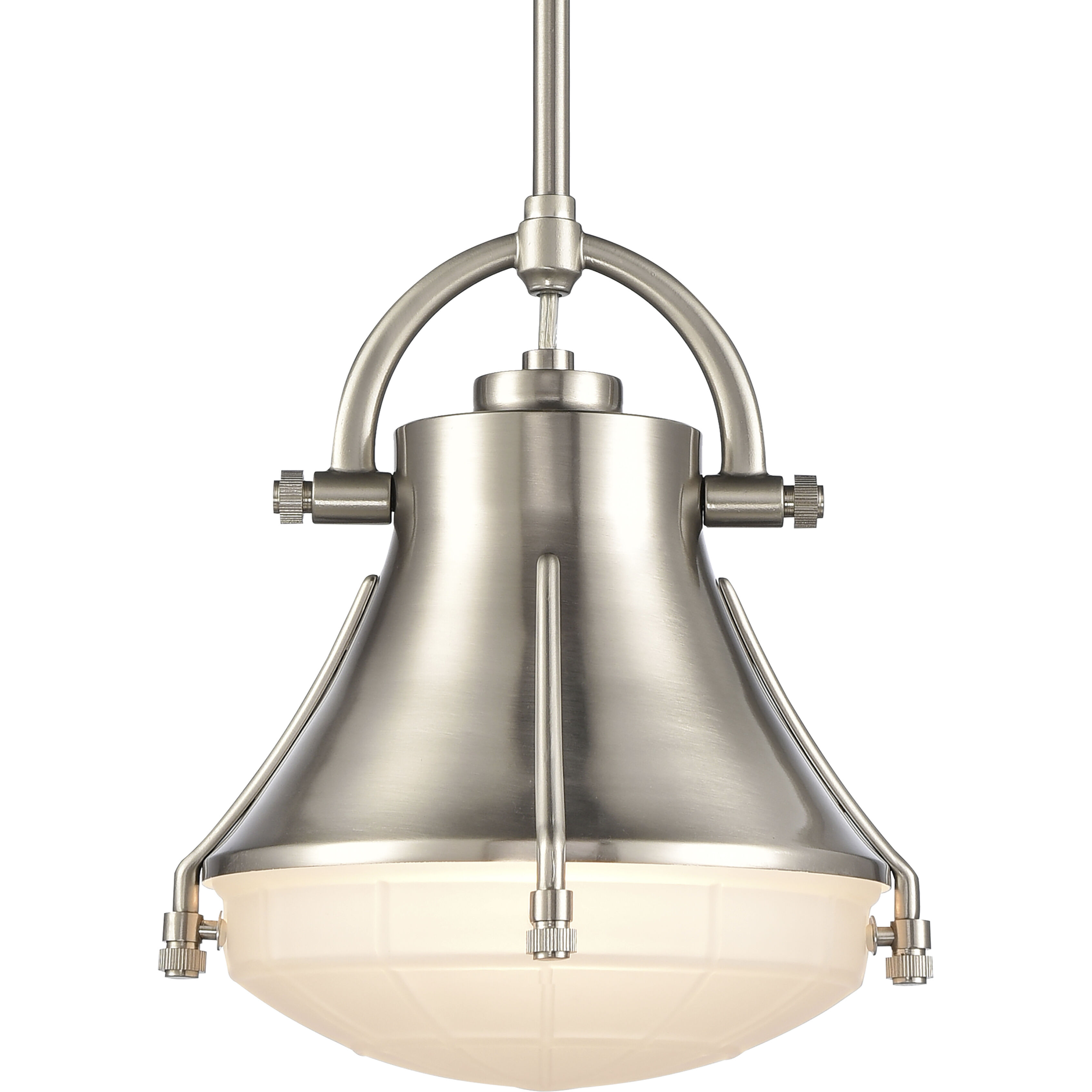 Urbanite 1 Light 9 inch Satin Nickel Mini Pendant Ceiling Light