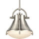 Urbanite 1 Light 9 inch Satin Nickel Mini Pendant Ceiling Light