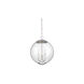 Modern 3 Light 13.75 inch Chrome Pendant Ceiling Light